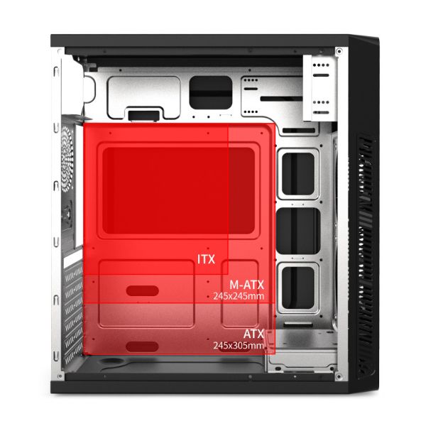 کیس کامپیوتر هایپرکوول مدل J04-USB3.0
